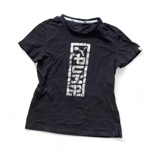 Puma Black Crew Neck Tee